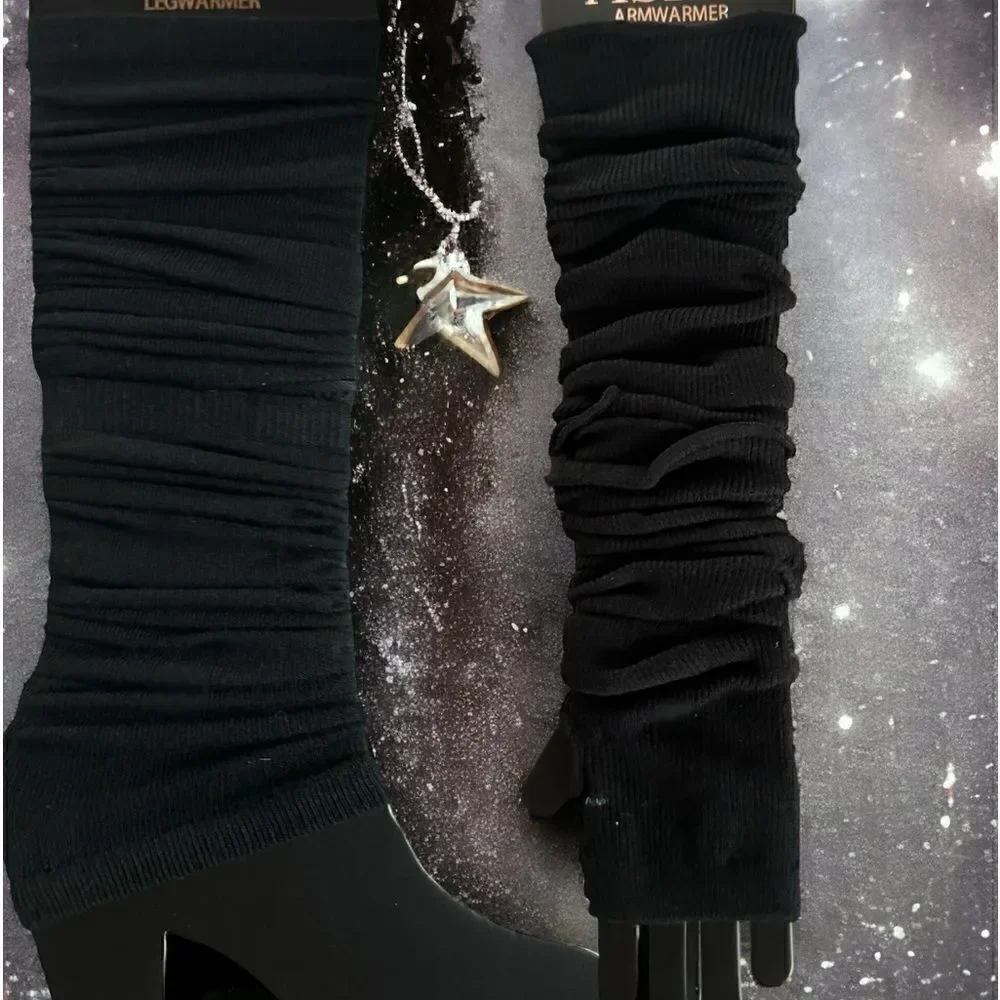 SXY 4-piece Custom Set l Arm/Leg warmers l Black l New
